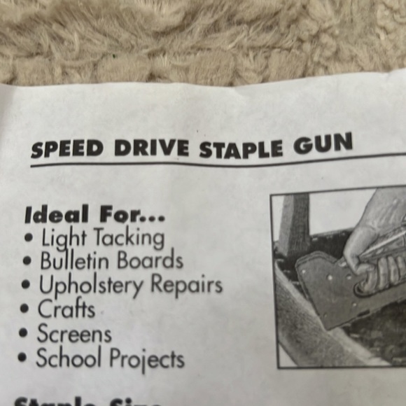 The Tool Drawer speed-drive staple gun - new in original packaging - Picture 11 of 16
